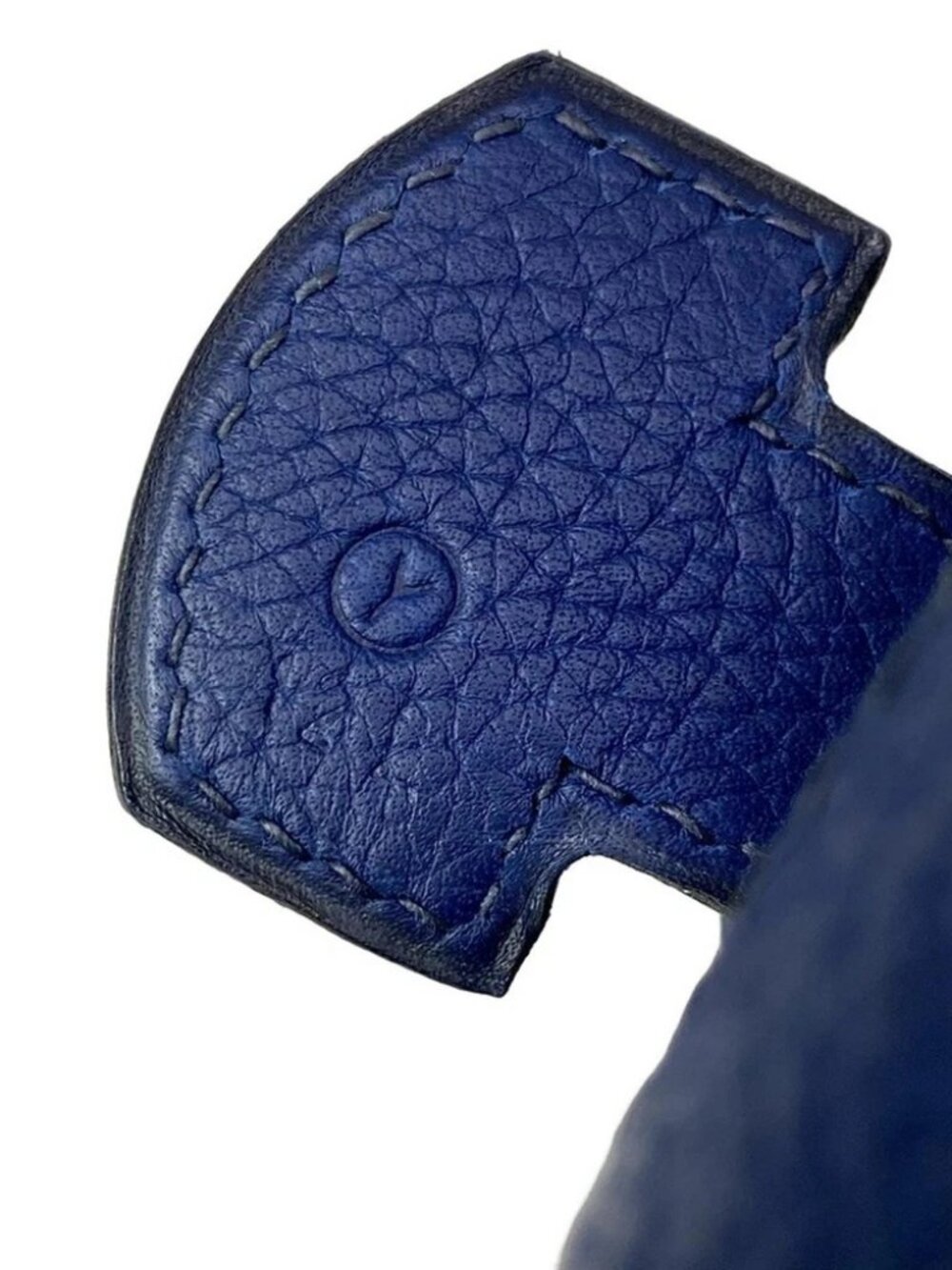 HERMES Movie fam - Blue Vachette Crispe Fjord Circle Y Backpack - Picture 7 of 16